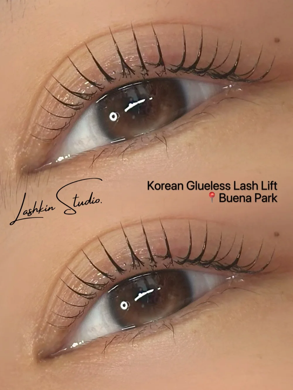 K-lash lift close-up