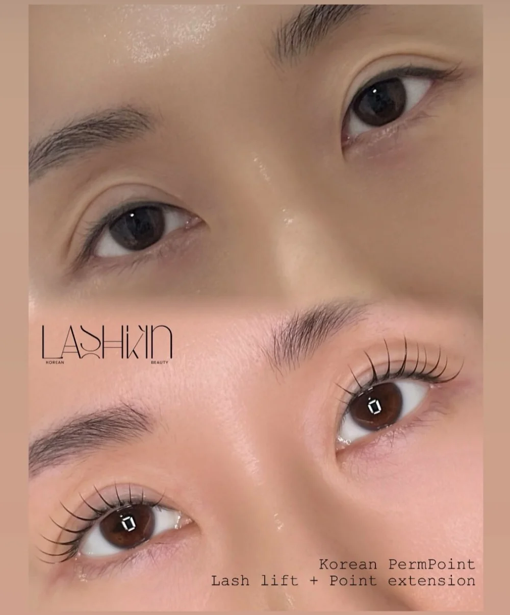 PermPoint result — wispy celebrity lash look